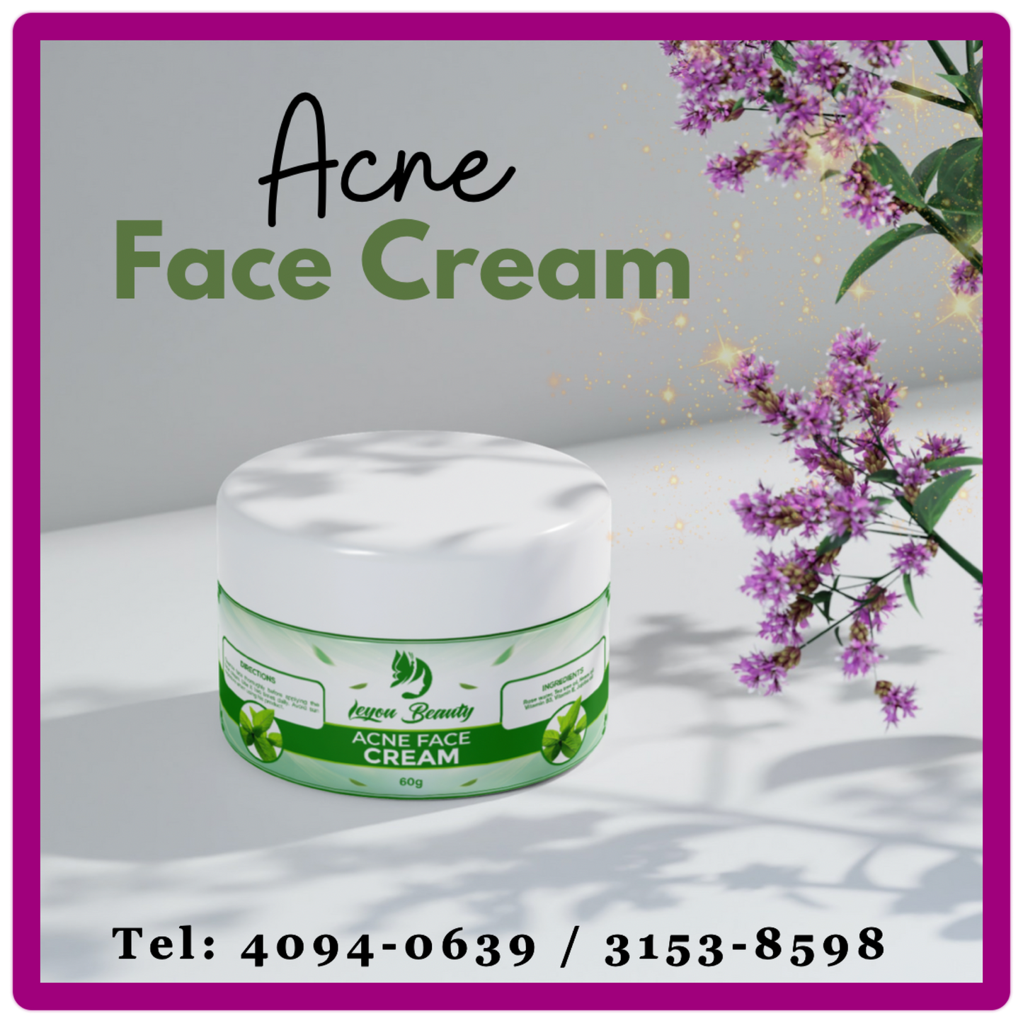 Acne face cream